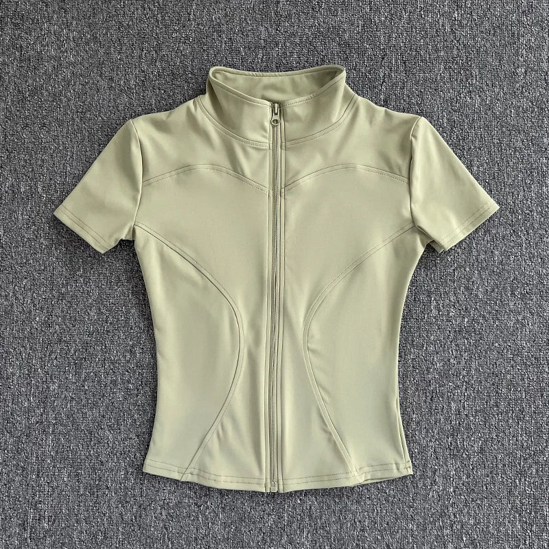Áo Yoga Nữ Hè Cao Cấp Thấm Hút Nhanh Ôm Eo - Daisan Mart