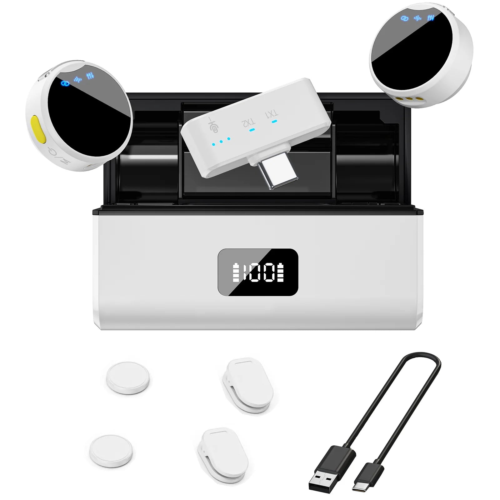 Professional Noise-Canceling Wireless Microphone for Recording &amp; Interviews