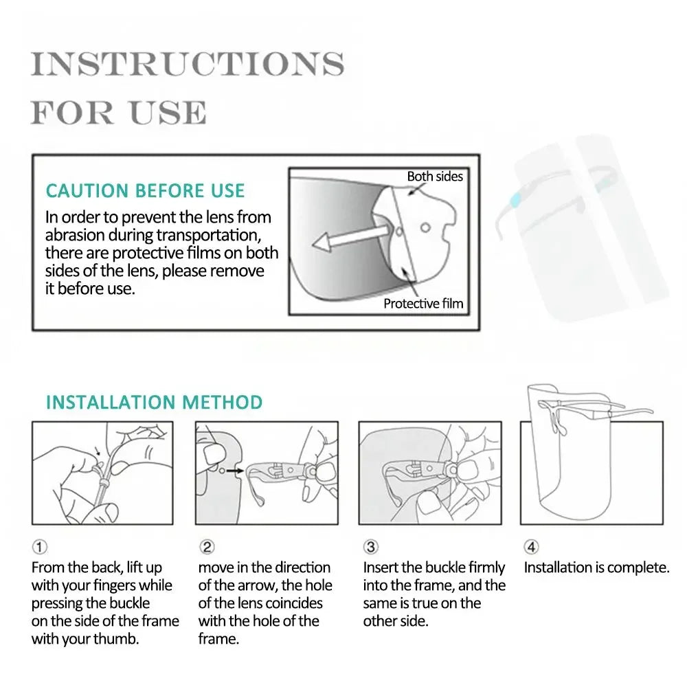 Anti-Fog Mask Full Protection Cooking