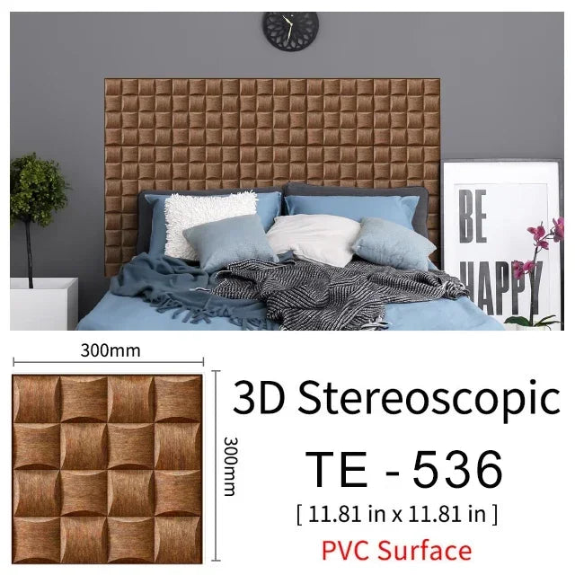 15PCS Wall Sticker Waterproof PVC imitation brick Wallpapers for TV walls living room bedroom kitchen kids rooms painted surface