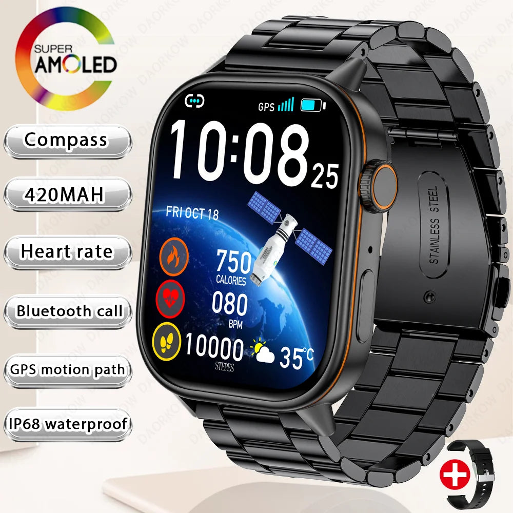 Multi-function AMOLED IP67 Smart Watch for Men and Women