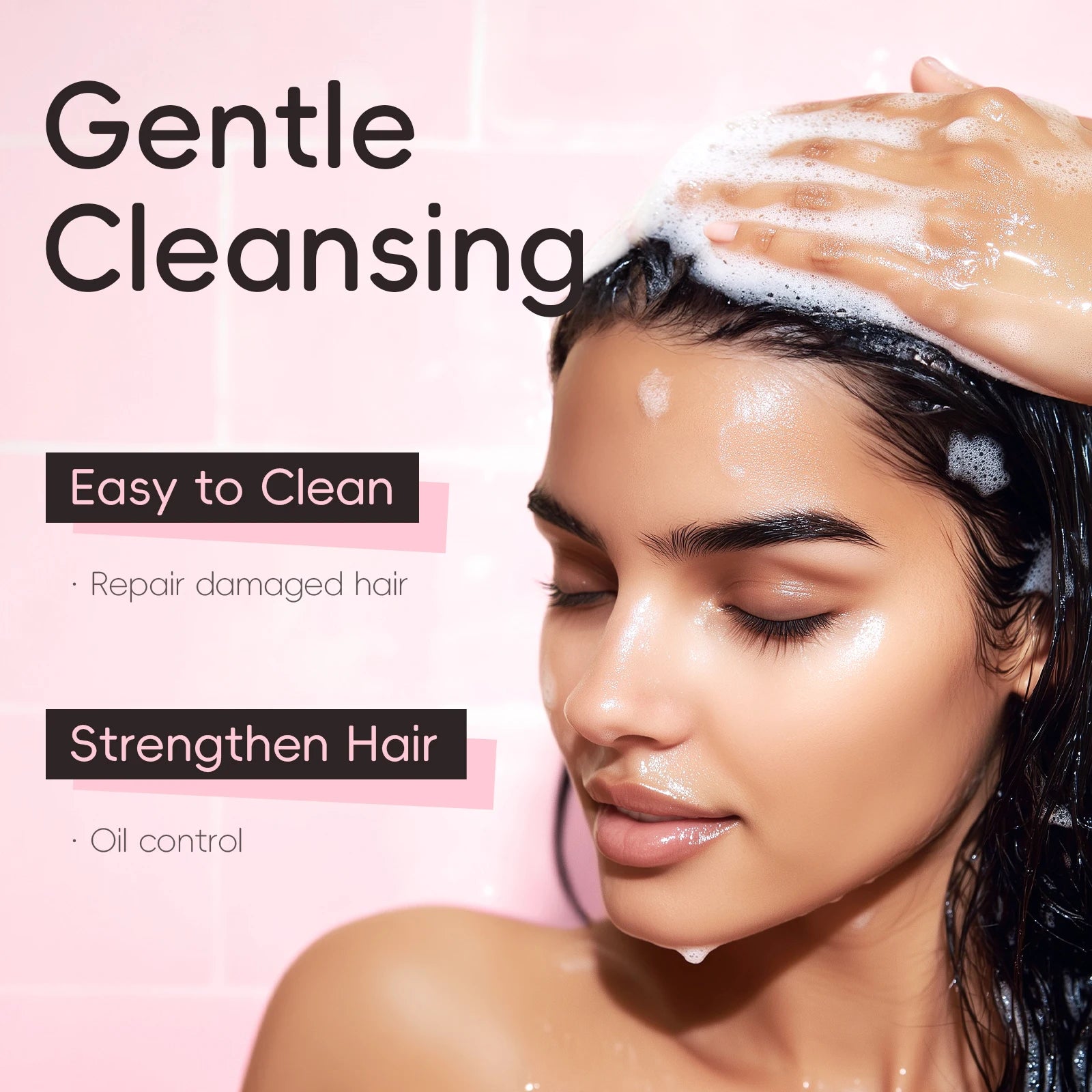 LAIKOU Sakura shampoo restores split ends and makes hair smooth