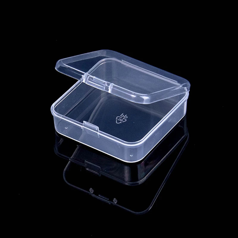 Mini Rectangular Dustproof Plastic Jewelry Box