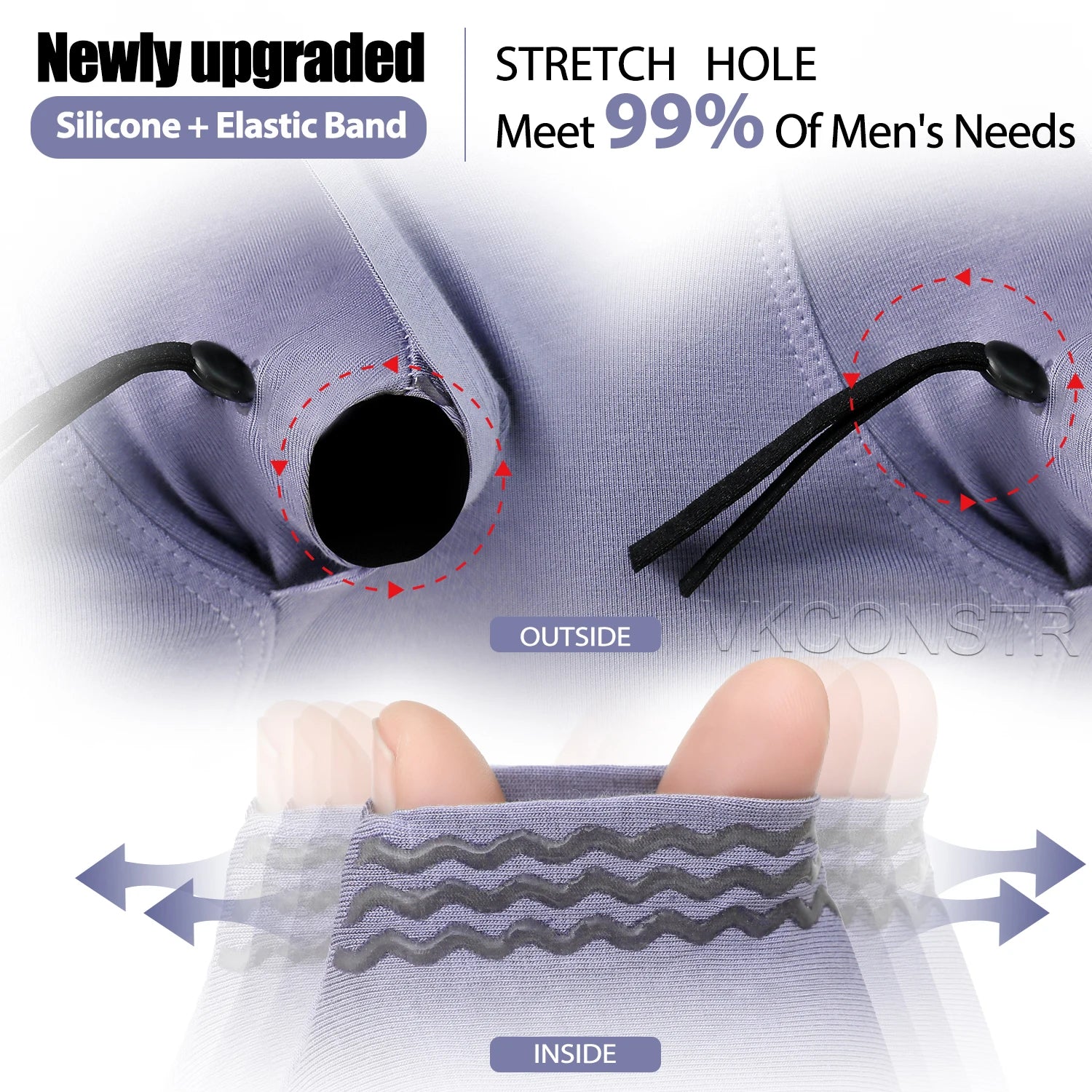 Men's Breathable Pouch Underwear Supports Phimosis Treatment