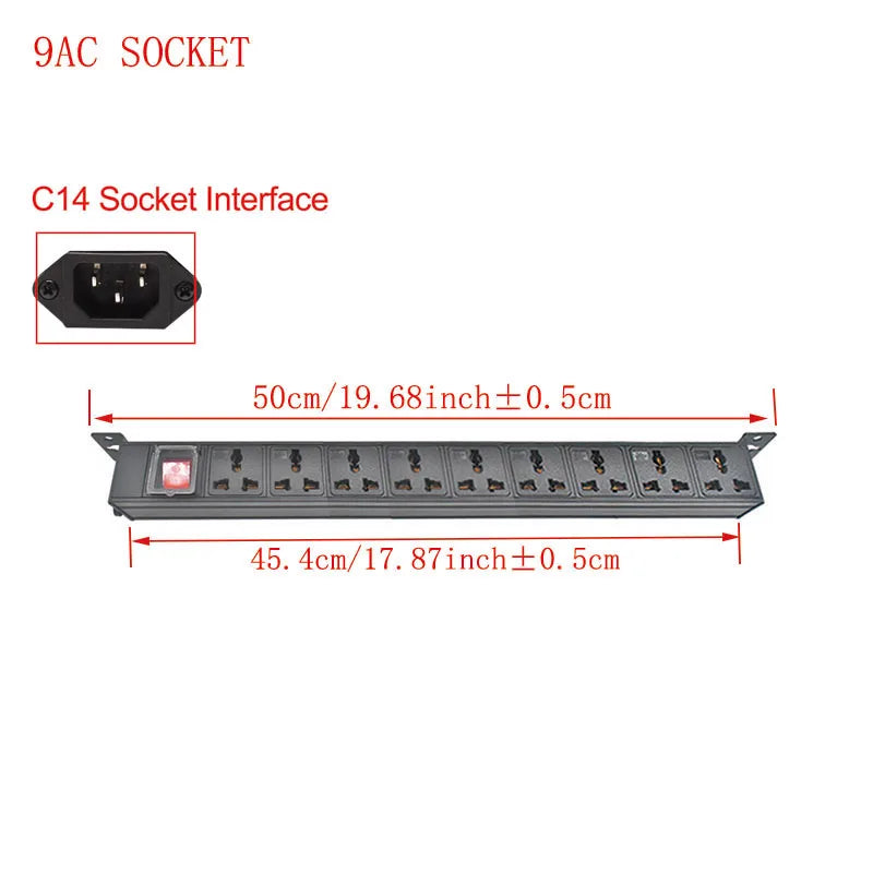 Ổ cắm điện bàn C14 PDU giấu kín văn phòng 10A. - Daisan Mart