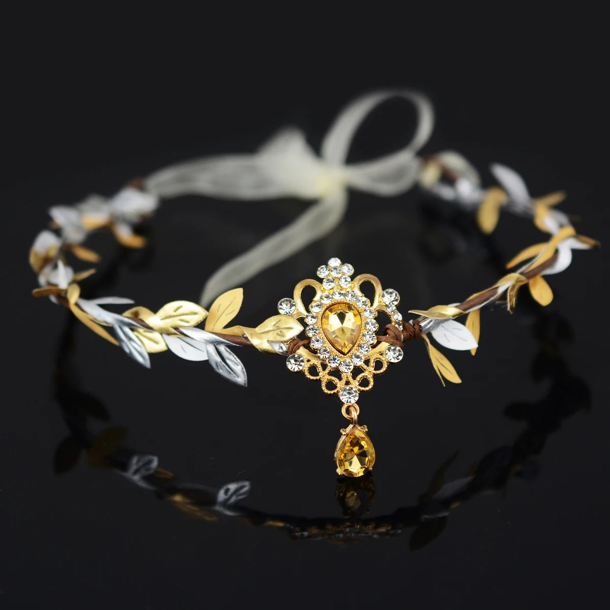 Vương Miện Tiên Rừng Tóc Nữ Pha Lê Tua Rua