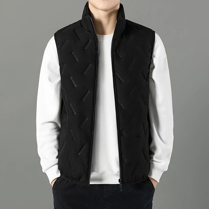 Men's Autumn Winter Outdoor Windbreaker Vest Fur Lining 2025