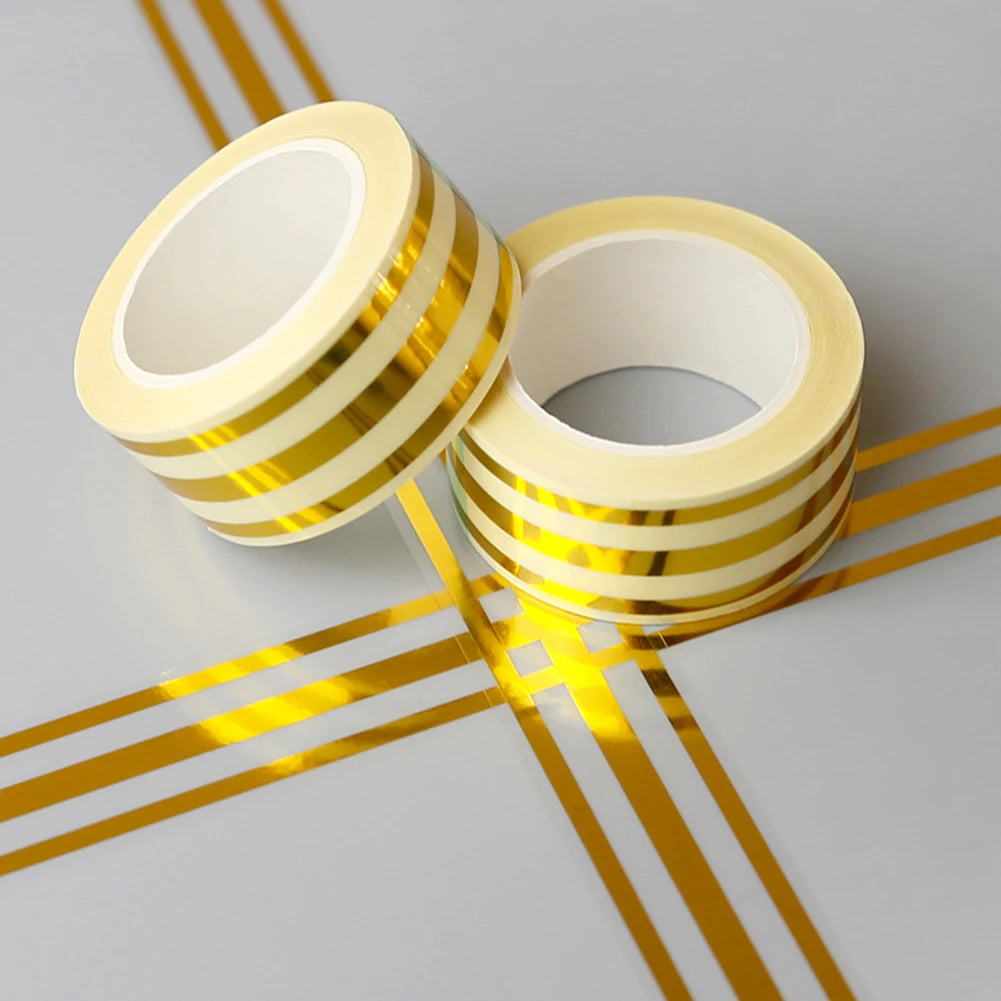 5M Tile Tape Self-Adhesive Floor Wall Seam Sealant Waterproof Wall Sealing Tape Adhesive Floor Tile Strip Seam Golden