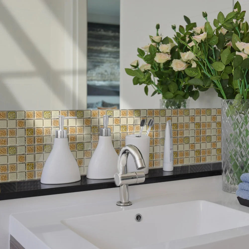 Set of 20 3D Waterproof Stickers for Kitchen/Bathroom Decoration