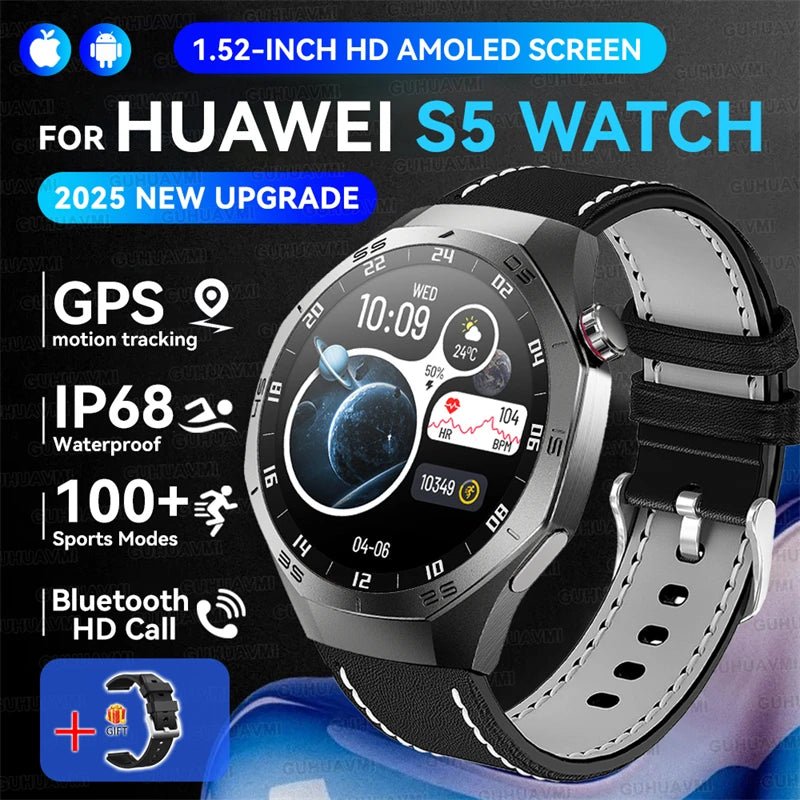 GUHUAVMI GT5 Pro GPS Smart Watch, BT Calling