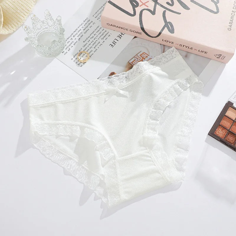 3 Pieces Women's Underwear, Thin, Cool, Sexy, Summer, Cold Silk