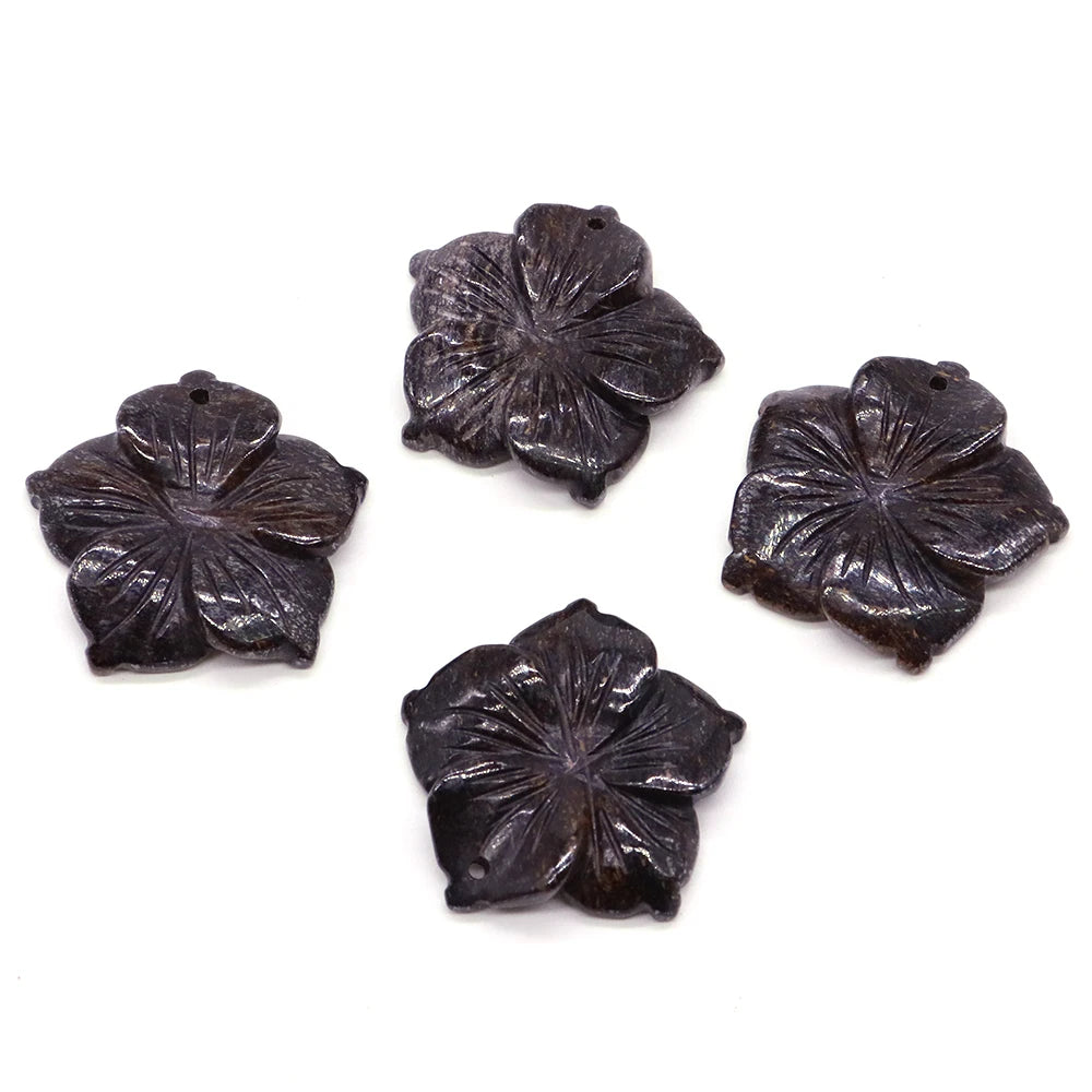 Amethyst Flower Natural Gemstone Pendant