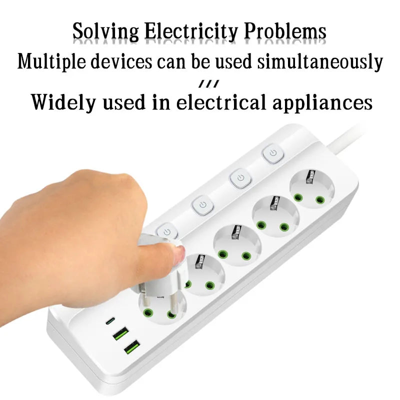 Multi-function Smart Outlet USB-C &amp; Independent Control