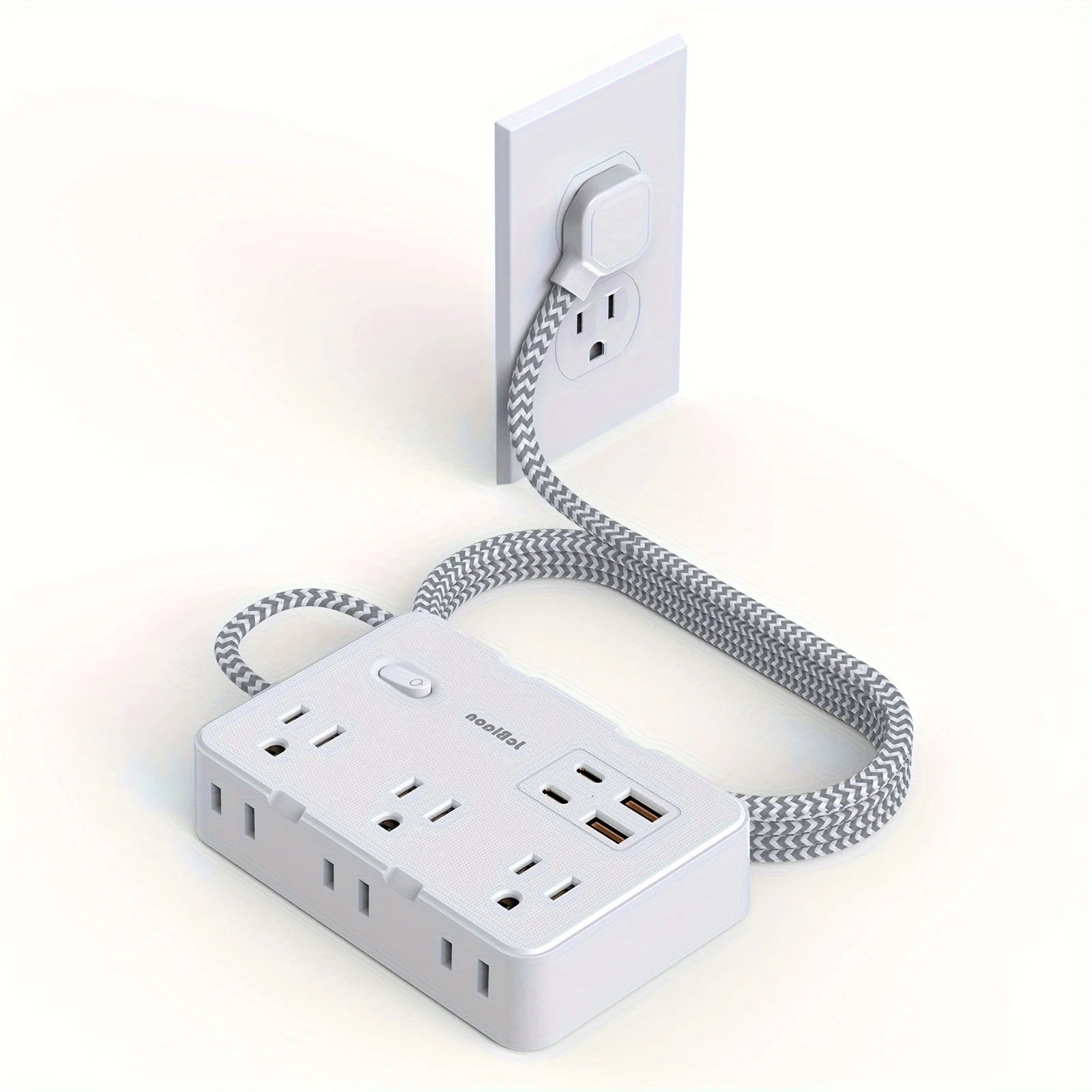 Ổ Cắm Điện Thông Minh Đa Năng Có USB Type-C, Dây Bện - Daisan Mart