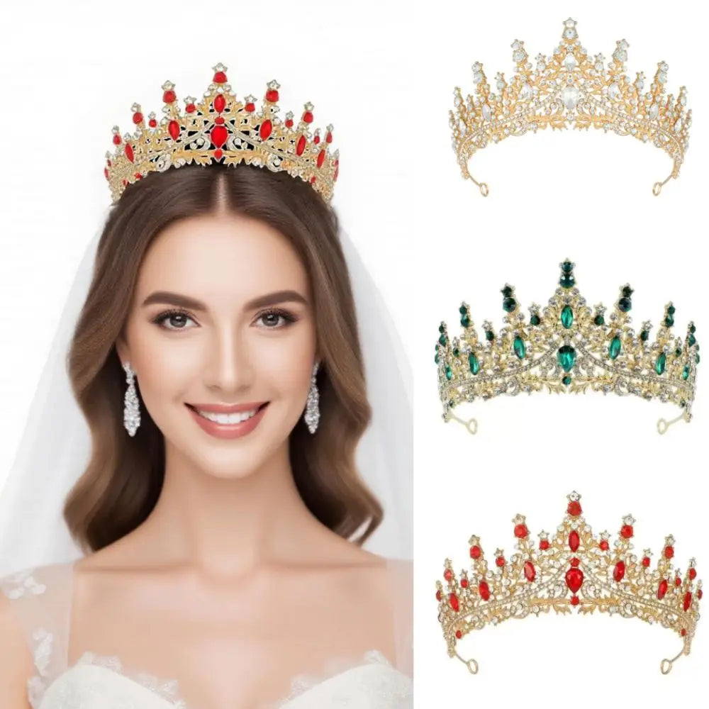 Vương Miện Pha Lê Baroque Vintage Sang Trọng Nữ