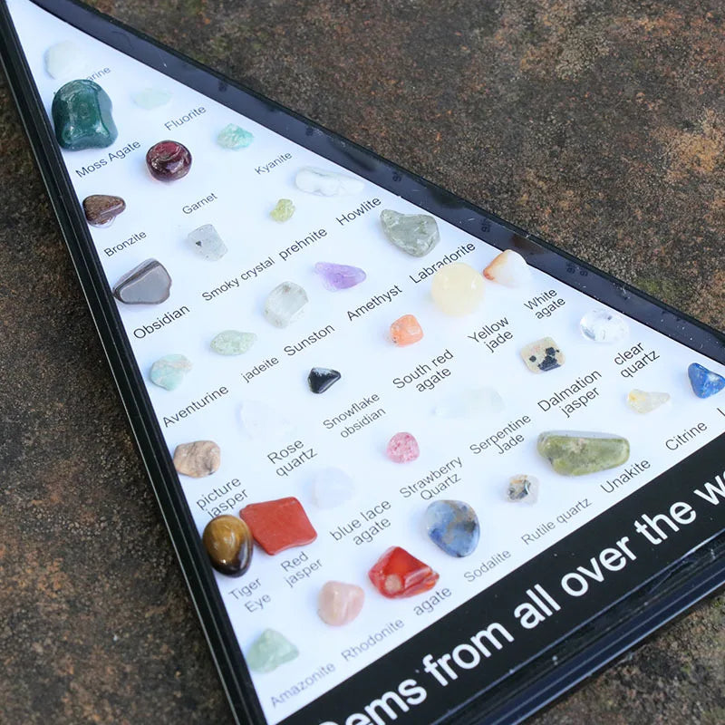 Set of 36 Energy Quartz Stones for Meditation &amp; Home Decoration