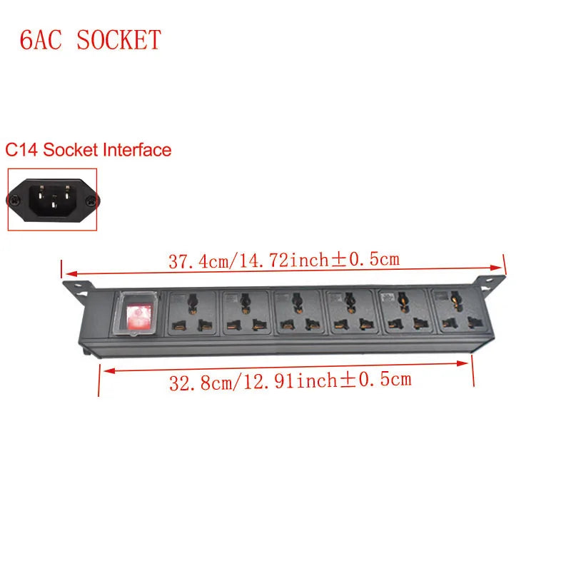 Ổ Điện PDU C14 Âm Bàn 10A Văn Phòng Đa Năng - Daisan Mart