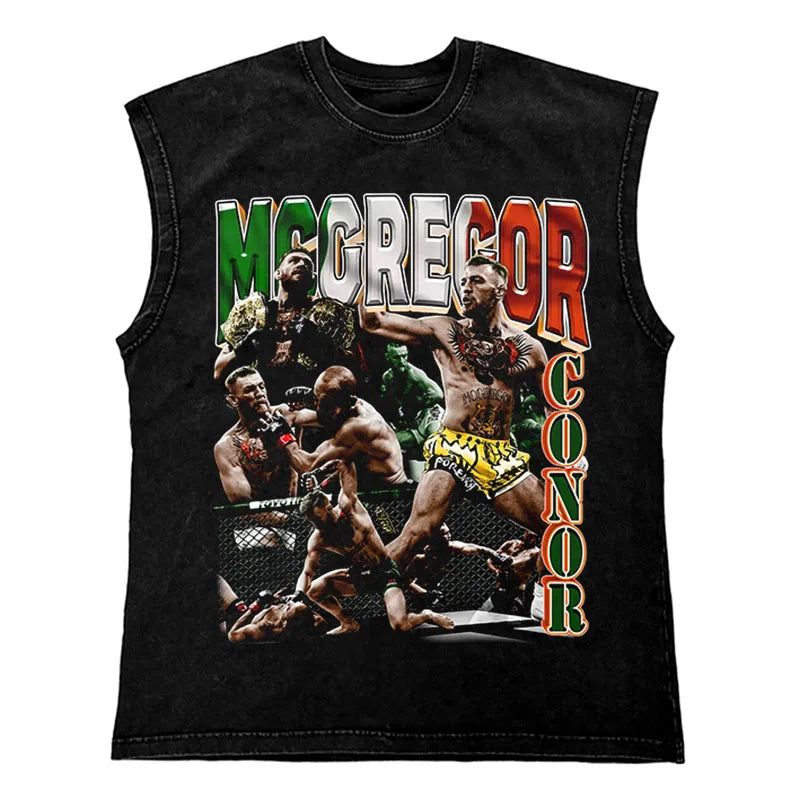 Men's Hip Hop T-Shirt with Unique Boxing Print 270Gym