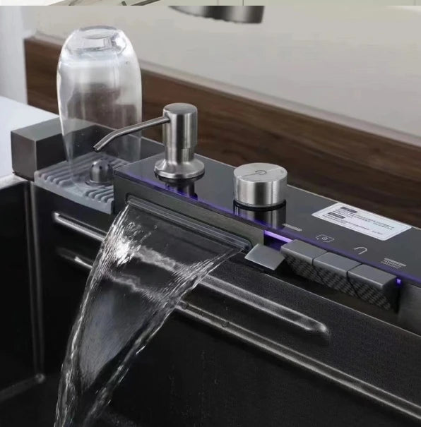 Smart Black LED Multi-Function 304 Stainless Steel Sink