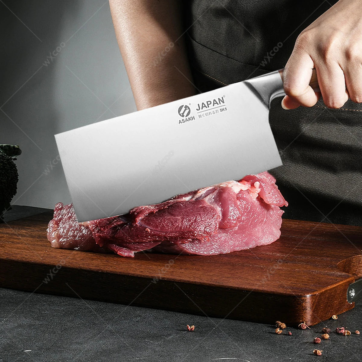 ###WXCOO Japanese Knife - Multi-Purpose Stainless Steel Blade