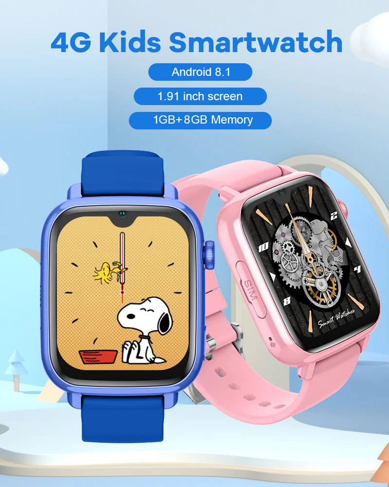 4G GPS Smart Watch for Kids Video Calling Protection