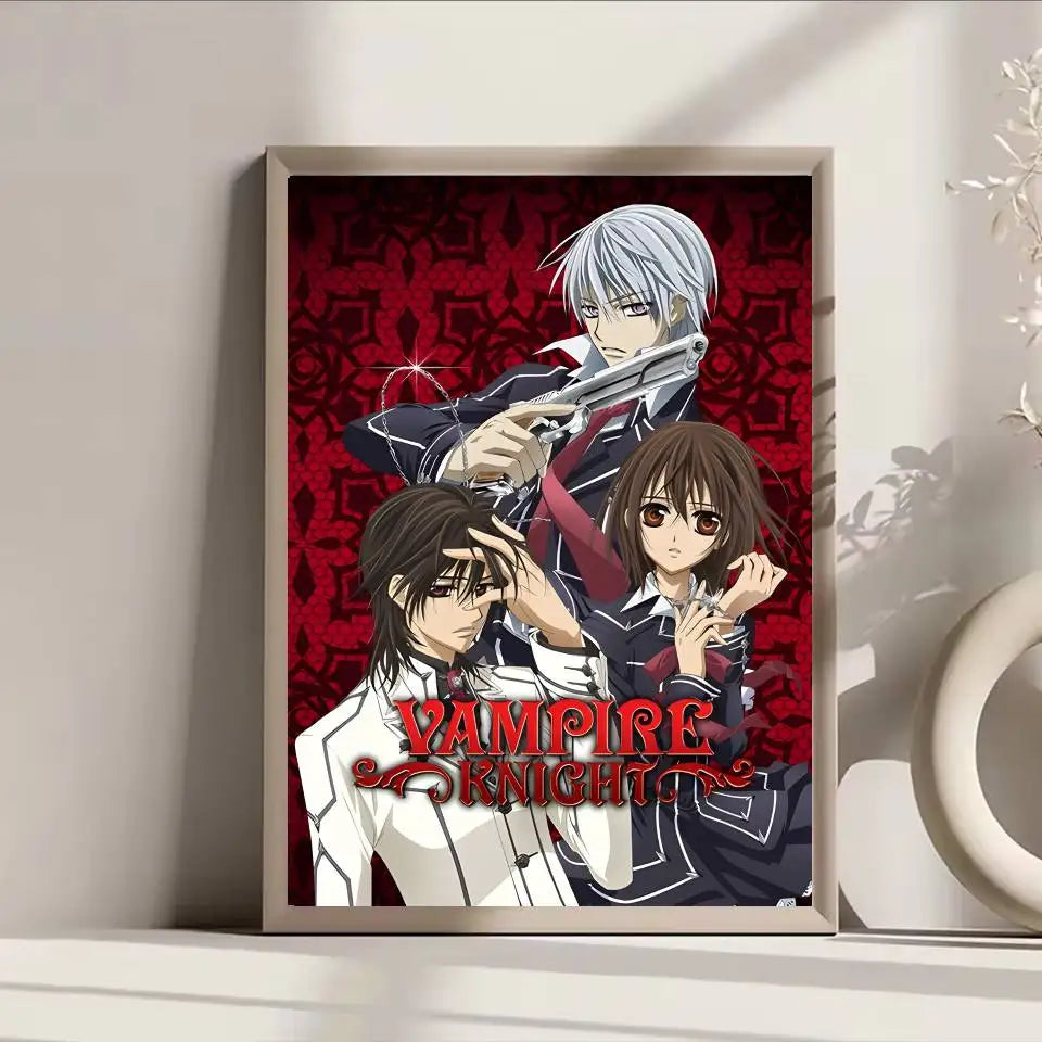 Anime Vampire Knight Poster Self-adhesive Art Waterproof Paper Sticker Coffee House Bar Room Wall Decor