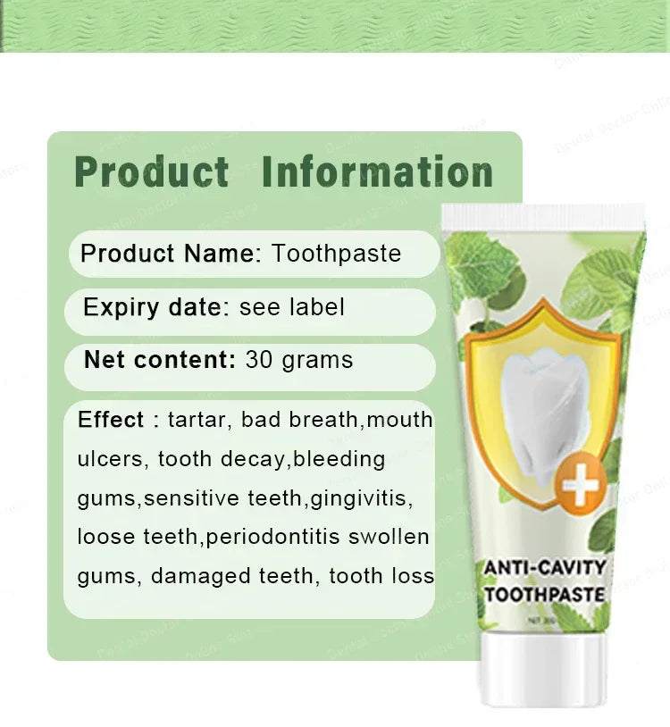 Anti Decay Toothpaste repairs cavities, removes cavities, cleans plaque, whitens teeth, and freshens breath - Daisan Mart