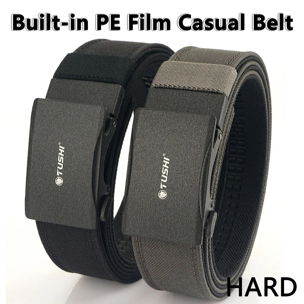 Thắt lưng nam TUSHI 3.8cm vải nylon dày đa năng tự động - Daisan Mart
