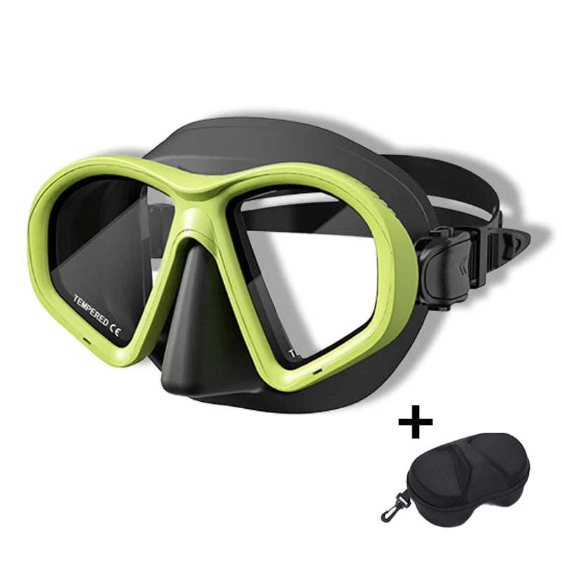 Professional Wet Low Volume Freediving Mask, Tempered Glass dive Mask, J-Type Diving Mask, Snorkel Set,buceo,수영,스노클링,마스크
