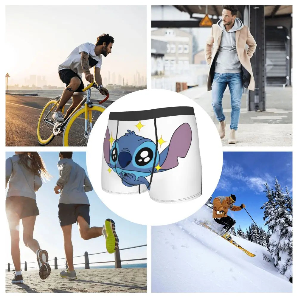 Quần Sịp Nam Lilo Stitch Thoải Mái Phong Cách Anime