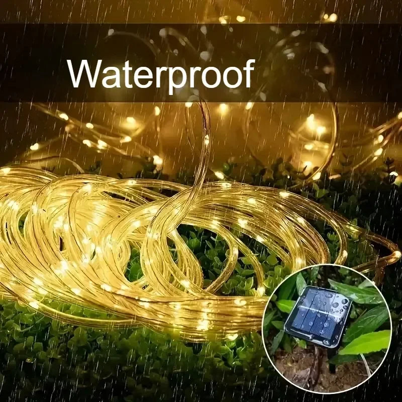 8 Modes Waterproof Solar Light String 50-300 LED