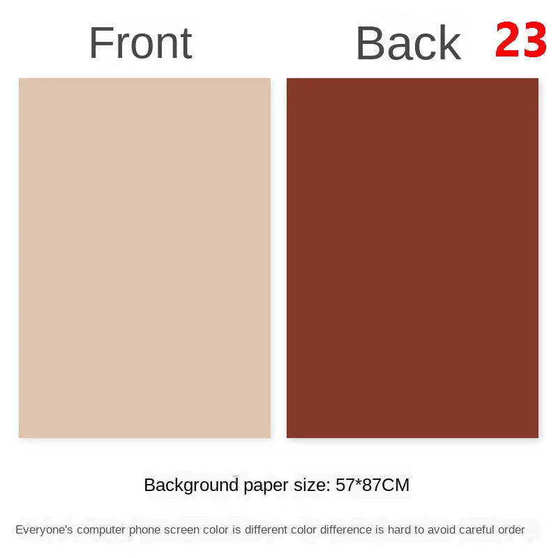 Photography Backdrops Wallpaper 57*87cm 2sides Solid Color Photo Background Props for Photo Studio Newborn Product Photographic - Daisan Mart