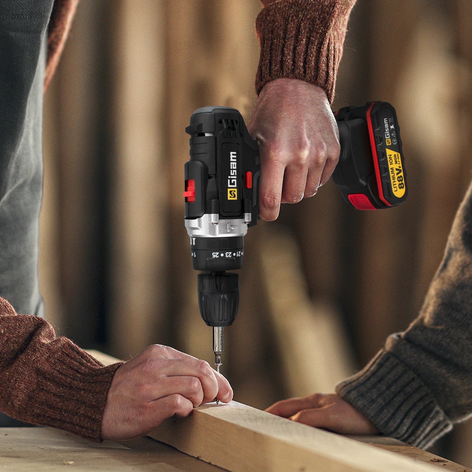 Máy Khoan Pin 21V Đa Năng 2 Tốc Độ Sạc Điện DIY - Daisan Mart