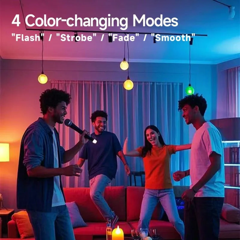 Bóng Đèn Sạc Thông Minh RGB E27 Kèm Remote & Pin Dự Phòng