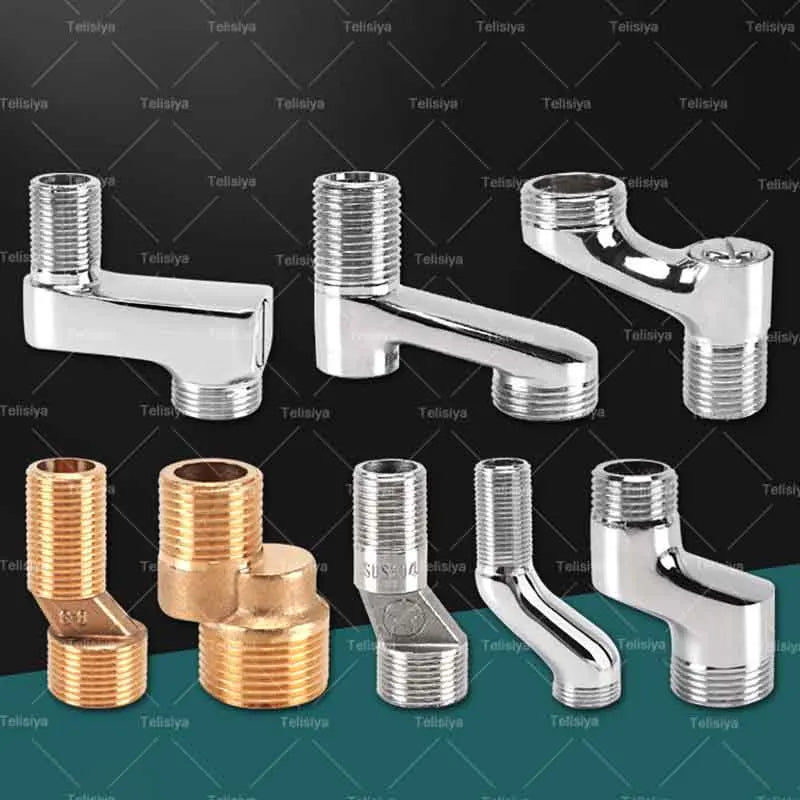 ###Bathroom Accessories: Wall Mounted Corner Faucet Connector