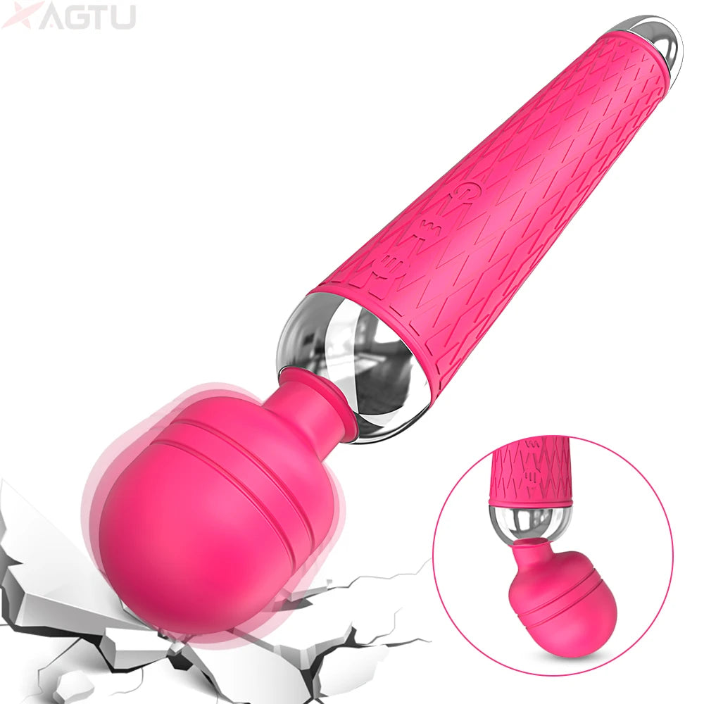 Multi-function G-Spot Stimulating Vibrating Magic Wand for Women