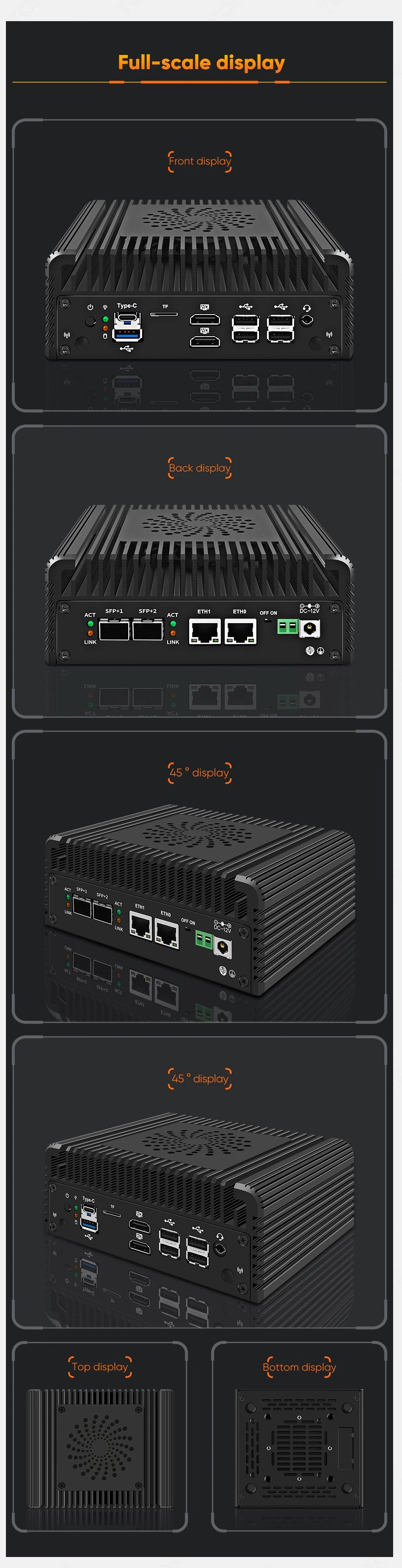 Mini PC Tường Lửa Intel i3 12th Gen - Router & NAS - Daisan Mart