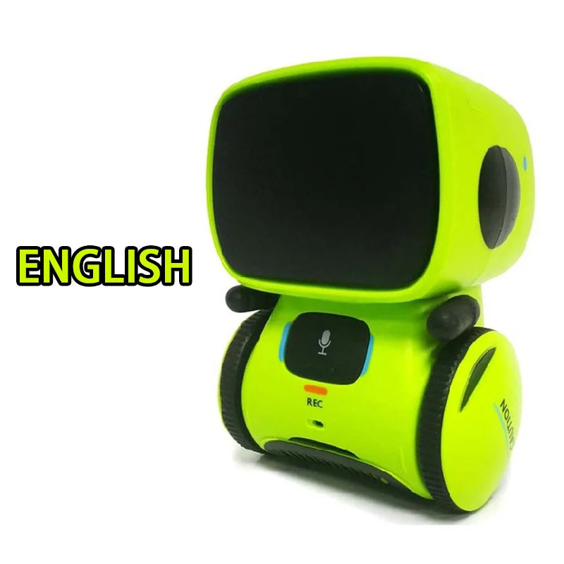 Emo Robot Intelligent Robots Russian & English & Spanish Version Voice & Touch control Toys Interactive Educational Children's G - Daisan Mart