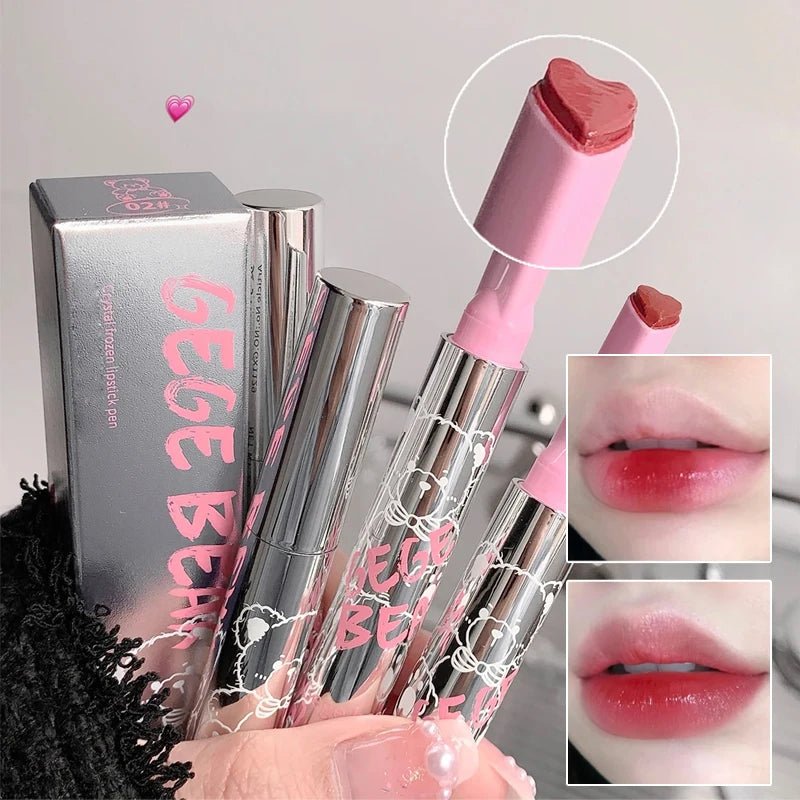 Crystal Heart Shaped Moisturizing Jelly Lipstick