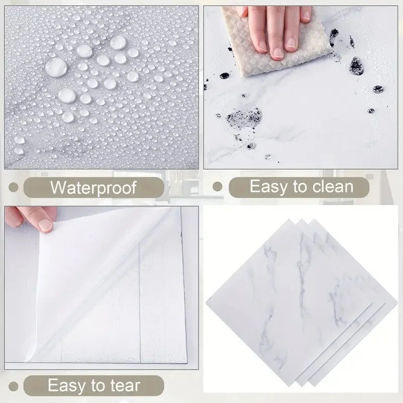 Miếng Dán Sàn Giả Đá PVC Chống Nước Tự Dán Decor - Daisan Mart