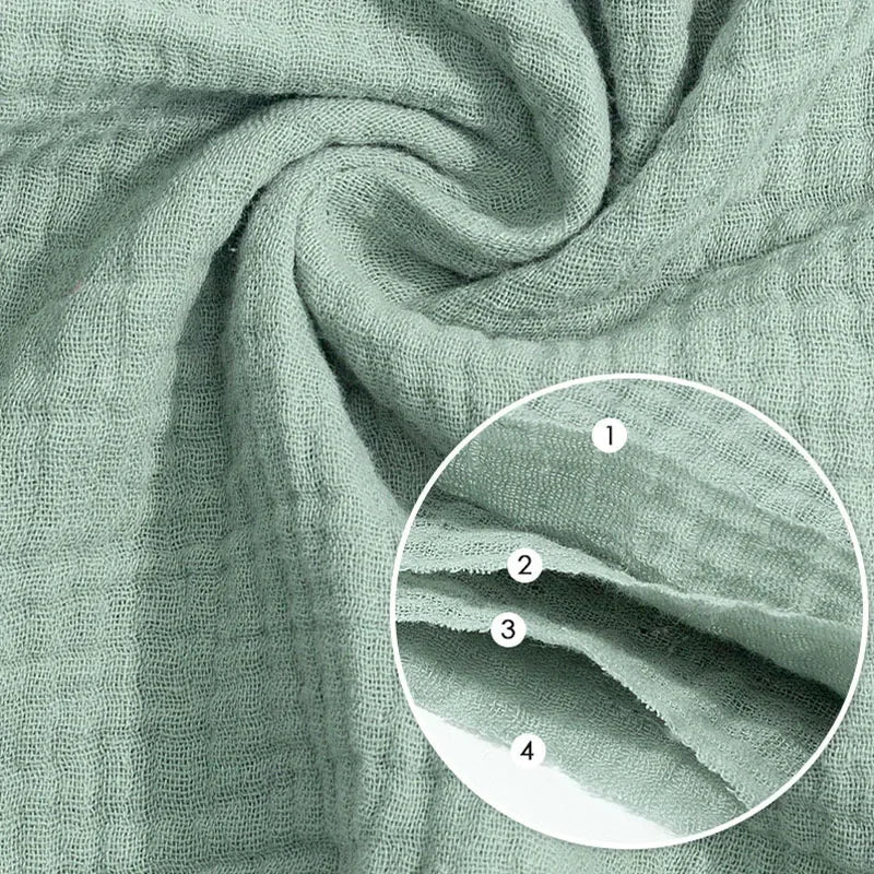 Soft Muslin Cotton Newborn Bath Towel for Babies 50cm