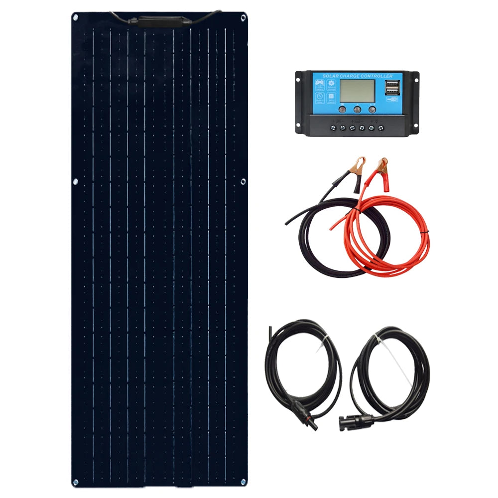 XINPUGUANG 12V 50W Flexible Solar Panel 19.8V 100W Photovoltaic solar panels battery charger for Car Boat home camper balcony