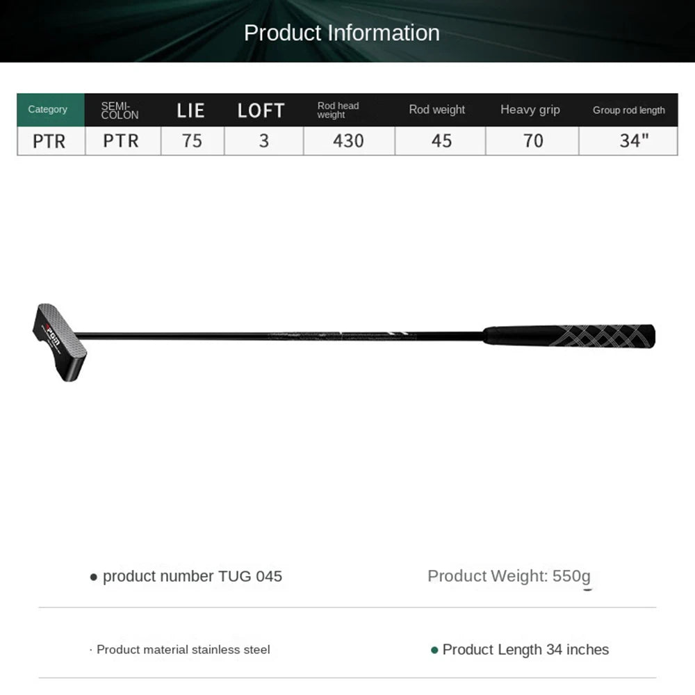 PGM TUG045 Vertical Putter Low Shaft With Sight Line