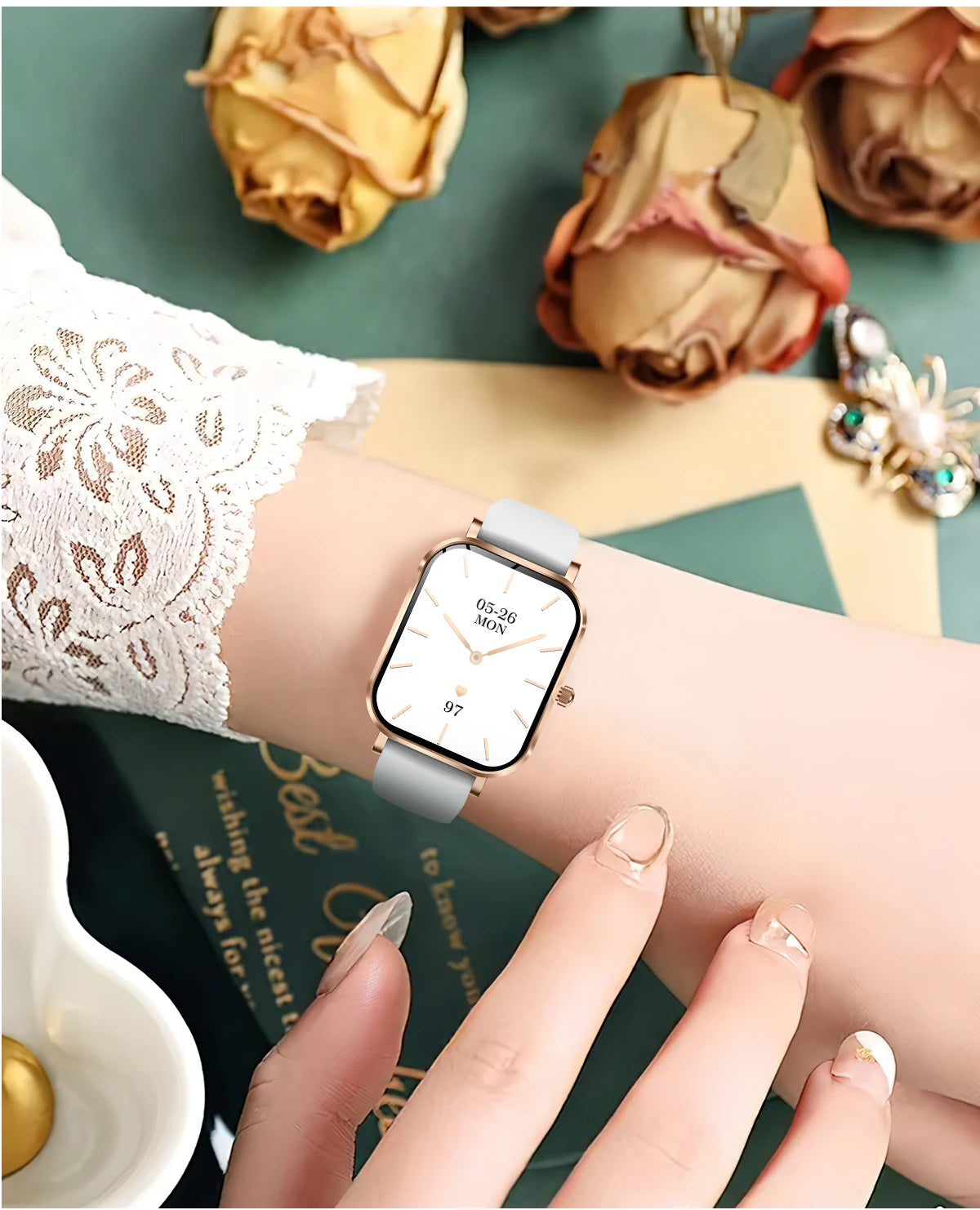 Đồng Hồ Thông Minh Nữ 2025 Cảm Ứng Gọi Bluetooth