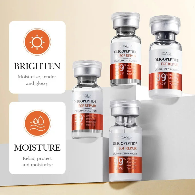 Facial Serum Yeast Freeze-Dried Power Skin Care Set Shrink Pores Moisturizing Brighten Anti Aging Peptides Essence