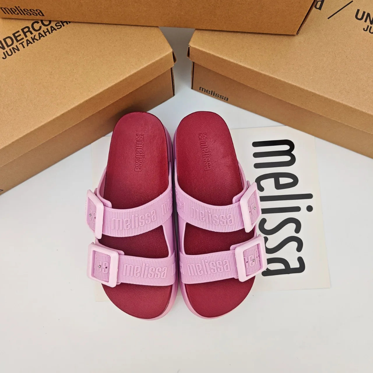 Sandal Nữ Mini Melissa 2025 Sóng Hoa Tim Retro