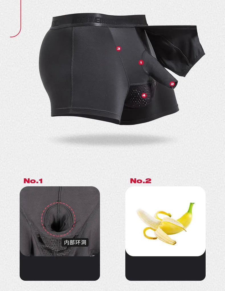 Modal Men's Underwear, Push-up Pad, Cup Separator, Antibacterial