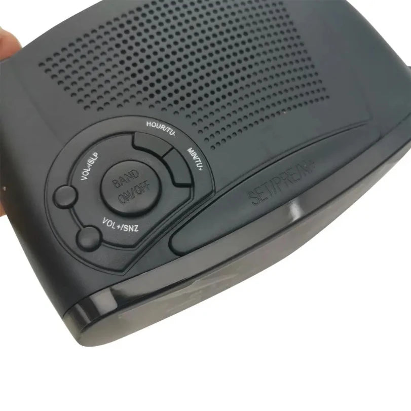 AM/FM LED Alarm Radio &amp; Snooze Function