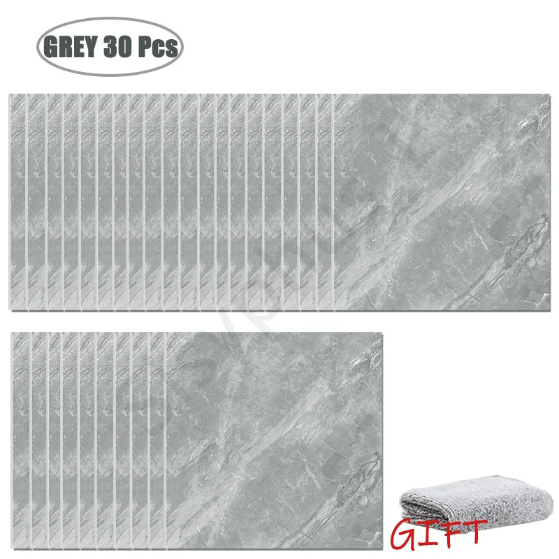 Miếng Dán Tường Vân Đá PVC Chống Nước 10-50 Miếng - Daisan Mart