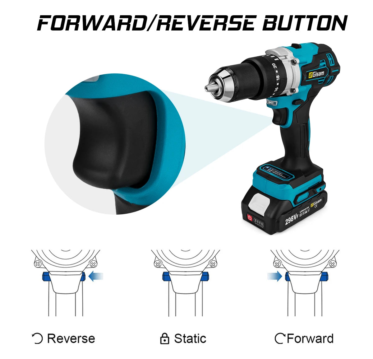 650NM 13MM Brushless Electric Drill 20+3 Torque Cordless Impact Drill Hammer Electric Screwdriver For Makita 18V Battery